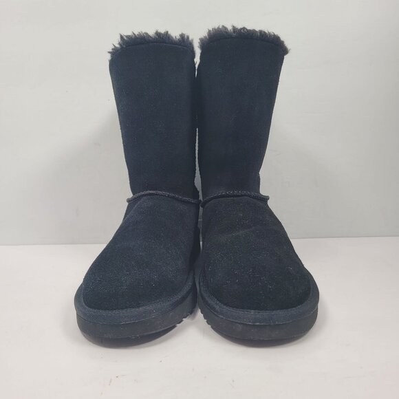 Koolaburra By UGG Women's Remley Short Black Suede Boots 1105792 US Size 6 - Picture 3 of 11